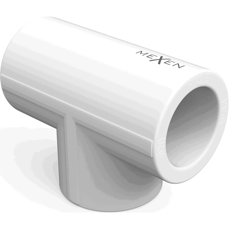 Mexen PPR welded tee for PPR pipes 63 x 63 x 63, PN25 - W97330-636363-00