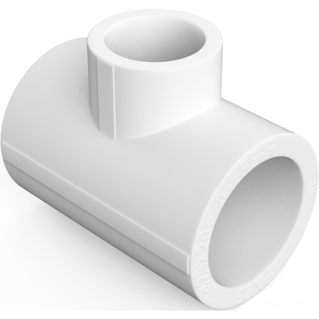 Mexen PPR gereduceerde gelaste T-stuk voor PPR-buizen 50 x 32 x 50, PN25 - W97331-503250-00