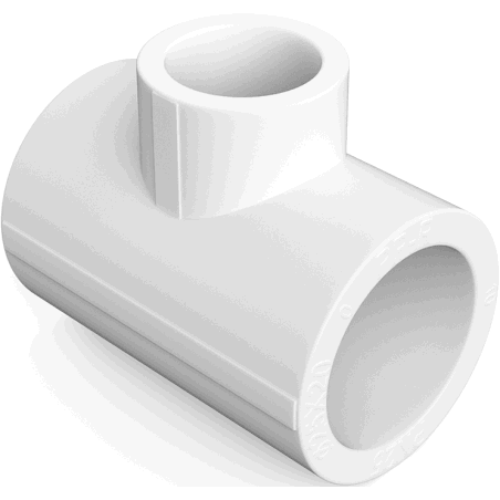 Mexen PPR welded reducing tee for PPR pipes 63 x 20 x 63, PN25 - W97331-632063-00