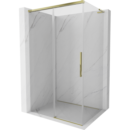Mexen Rox L cabine de douche coulissante 105 x 85 cm, transparent, dorée - 8C2L-105-085-50-00