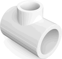 Mexen PPR gereedschap verminderende gelaste fitting voor PPR-buizen 63 x 50 x 63, PN25 - W97331-635063-00