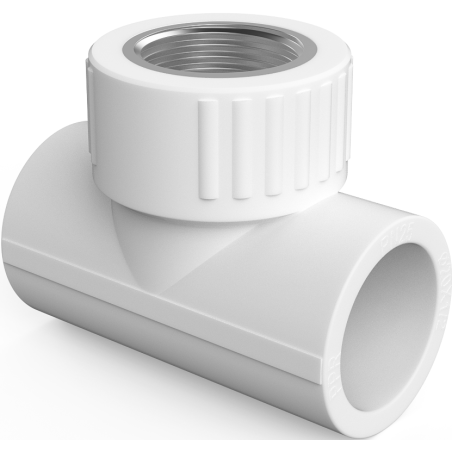 Mexen PPR T-Stück verschweißt für PPR-Rohre 20 x 3/4 IG x 20 - W97332-2034F20-00