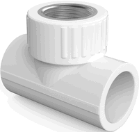 Mexen PPR Tê soldado para tubos 32 x 1/2 GW x 32 - W97332-3212F20-00