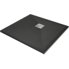 Mexen Stone+ kompositfyrkantig duschkar 90 x 90 cm, antracit - 44719090