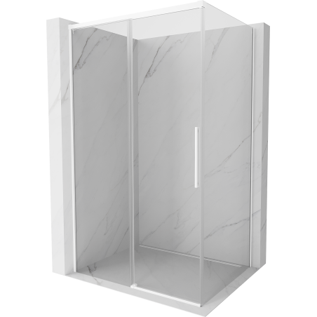 Mexen Rox Duschkabine, verschiebbar, 90 x 95 cm, transparent, weiß - 8C2-090-095-20-00