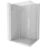 Mexen Rox Duschkabine, verschiebbar, 90 x 95 cm, transparent, weiß - 8C2-090-095-20-00