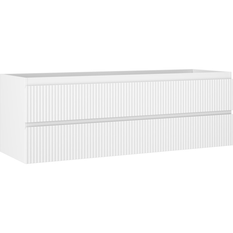 Mexen Rivel vannitoa valamukapp 140 cm, 2 sahtlit, sooniline, valge matt - 91A20-14047-2-BFF01