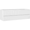 Mexen Rivel Badezimmerschrank 140 cm, 2 Schubladen, geriffelt, weiß matt - 91A20-14047-2-BFF01