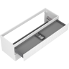 Mexen Rivel Badezimmerschrank 140 cm, 2 Schubladen, geriffelt, weiß matt - 91A20-14047-2-BFF01