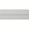 Mexen Rivel Badezimmerschrank unter Waschbecken 140 cm, 2 Schubladen, geriffelt, grau matt - 91A20-14047-2-BFF62