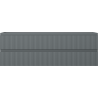 Mexen Rivel Badezimmer-Unterschrank 140 cm, 2 Schubladen, geriffelt, Graphit Matt - 91A20-14047-2-BFF66