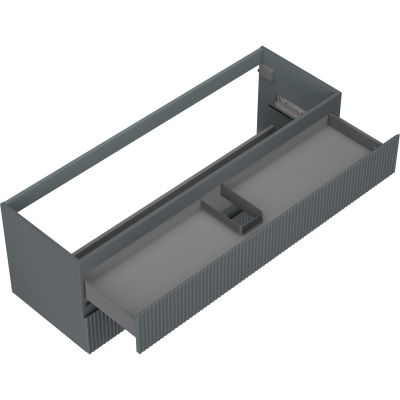 Mexen Rivel vannitoakapp valamu alla 140 cm, 2 sahtlit, soonik, matt grafiit - 91A20-14047-2-BFF66