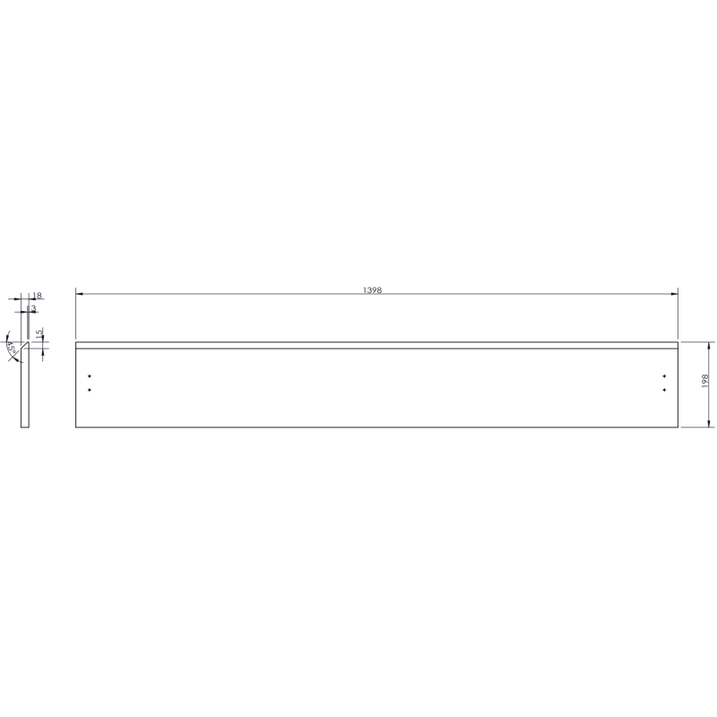 Mexen Rivel szafka łazienkowa podumywalkowa 140 cm, 2 szuflady, ryflowana , czarna mat - 91A20-14047-2-BFF71