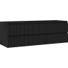 Mexen Rivel vannitoakapp valamualune 140 cm, 2 sahtlit, sooniline, must matt - 91A20-14047-2-BFF71