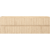 Mexen Rivel Badezimmerschrank für Waschbecken 140 cm, 2 Schubladen, gerillt, Eiche - 91A20-14047-2-BFF81
