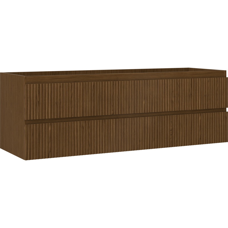 Mexen Rivel vannitoakapp valamu alla 140 cm, 2 sahtlit, sooneline, pähkel - 91A20-14047-2-BFF86