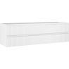 Mexen Rivel szafka łazienkowa podumywalkowa 160 cm, 2 szuflady, ryflowana , biała mat - 91A20-16047-2-BFF01