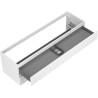 Mexen Rivel Badezimmerschrank 160 cm, 2 Schubladen, geriffelt, weiß matt - 91A20-16047-2-BFF01