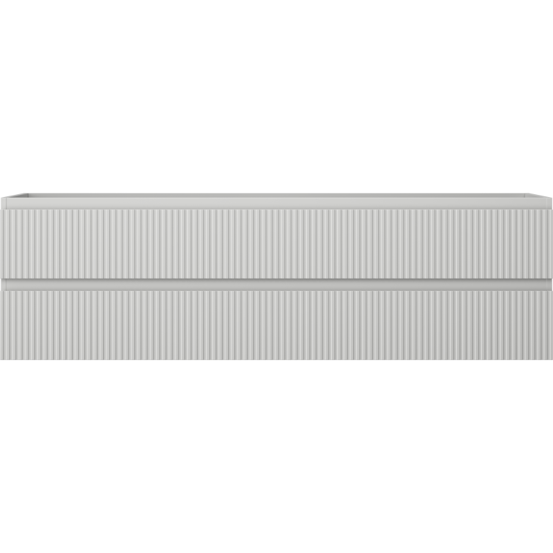 Mexen Rivel badkamerkast onder de wastafel 160 cm, 2 laden, geribbeld, grijs mat - 91A20-16047-2-BFF62