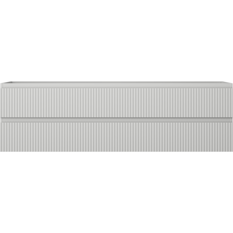 Mexen Rivel bathroom cabinet 160 cm, 2 drawers, grooved, matte grey - 91A20-16047-2-BFF62