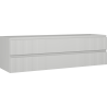 Mexen Rivel Badschrank Unterschrank 160 cm, 2 Schubladen, geriffelt, grau matt - 91A20-16047-2-BFF62