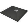 Mexen Stone+ vierkante composiet douchebak 100 x 100 cm, antraciet - 44711010