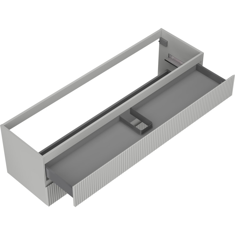 Mexen Rivel 160 cm aluskapp, 2 sahtlit, sooneline, hall matt - 91A20-16047-2-BFF62