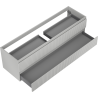 Mexen Rivel Badschrank Unterschrank 160 cm, 2 Schubladen, geriffelt, grau matt - 91A20-16047-2-BFF62