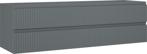 Mexen Rivel kupaonski ormarić ispod umivaonika 160 cm, 2 ladice, rebrasta, mat grafit - 91A20-16047-2-BFF66