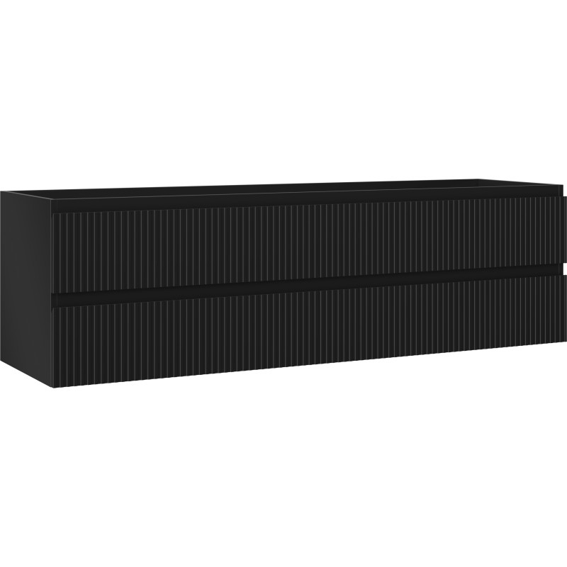 Mexen Rivel vannitoaalus 160 cm, 2 sahtlit, sooneline, must matt - 91A20-16047-2-BFF71