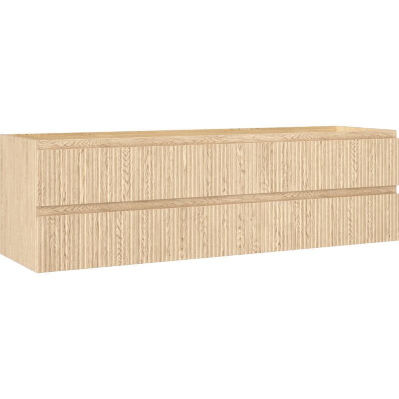 Mexen Rivel vannitoa kapp 160 cm, 2 sahtlit, rihveldatud, tamm - 91A20-16047-2-BFF81