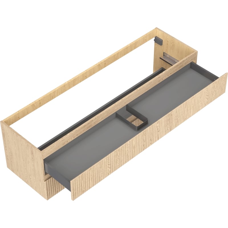 Mexen Rivel vannitoa kapp 160 cm, 2 sahtlit, rihveldatud, tamm - 91A20-16047-2-BFF81