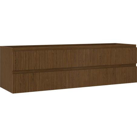 Mexen Rivel Buedzëmmer ënnert de Wäschbaseng Cabinet 160 cm, 2 Schief, Raffung, Nëss - 91A20-16047-2-BFF86