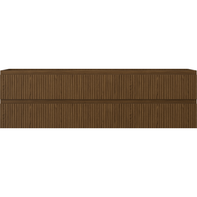 Mexen Rivel Buedzëmmer ënnert de Wäschbaseng Cabinet 160 cm, 2 Schief, Raffung, Nëss - 91A20-16047-2-BFF86