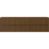 Mexen Rivel Badezimmer-Unterschrank 160 cm, 2 Schubladen, gerillt, Walnuss - 91A20-16047-2-BFF86