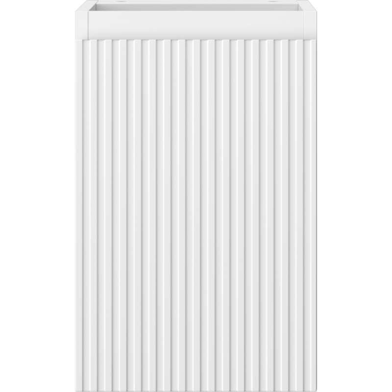 Mexen Rivel armário de casa de banho para lavatório 30 cm, 1 porta, canelado, branco mate - 91A21-03047-1-BF01