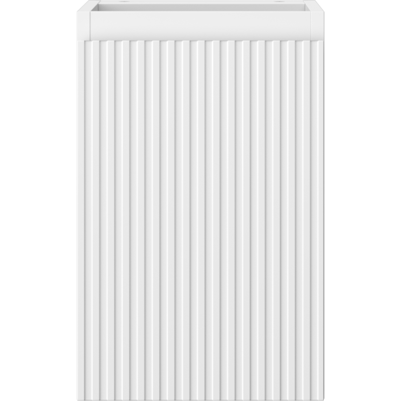 Mexen Rivel Badezimmerunterschrank 30 cm, 1 Tür, geriffelt, weiß matt - 91A21-03047-1-BF01