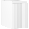 Mexen Rivel Badezimmerschrank für Waschbecken 30 cm, 1 Tür, gerillt, weiß matt - 91A21-03047-1-BF01