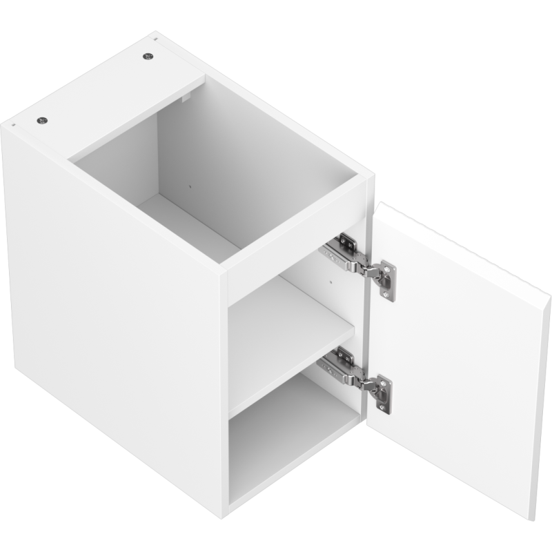 Mexen Rivel armário de casa de banho para lavatório 30 cm, 1 porta, canelado, branco mate - 91A21-03047-1-BF01