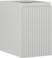 Mexen Rivel badkamerkastje voor wastafel 30 cm, 1 deur, geribbeld, grijs mat - 91A21-03047-1-BF62