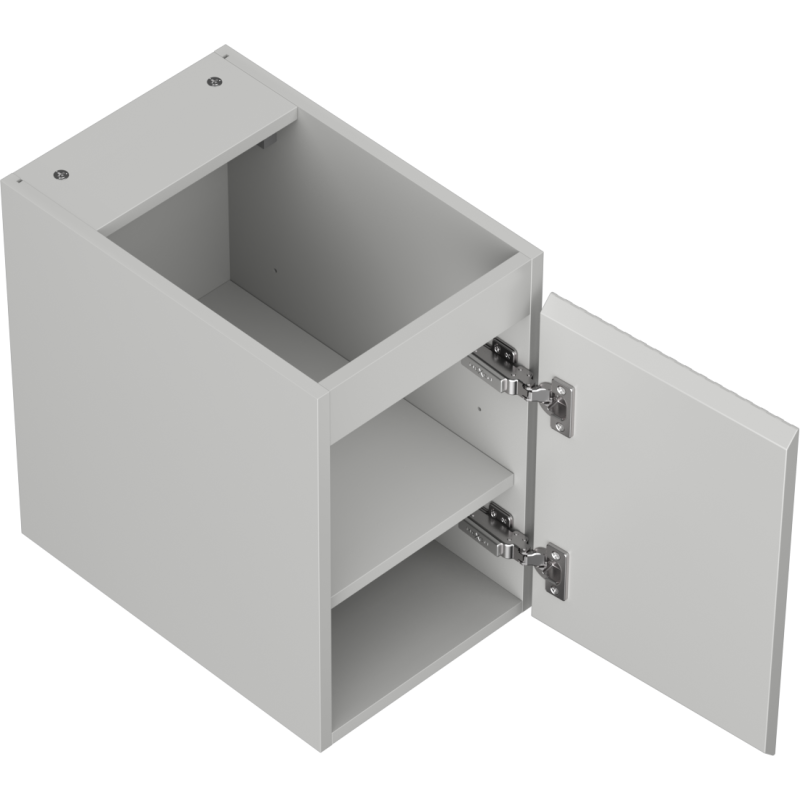 Mexen Rivel mobile da bagno sotto lavabo 30 cm, 1 porta, scanalato, grigio opaco - 91A21-03047-1-BF62