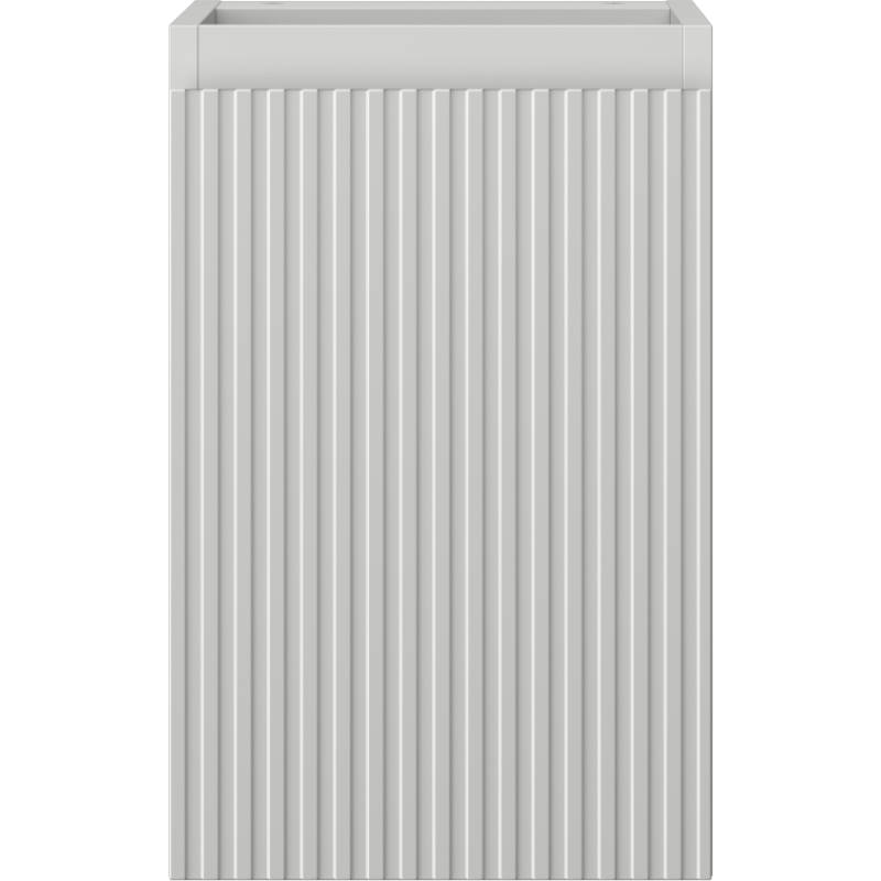 Mexen Rivel badkamerkastje voor wastafel 30 cm, 1 deur, geribbeld, grijs mat - 91A21-03047-1-BF62