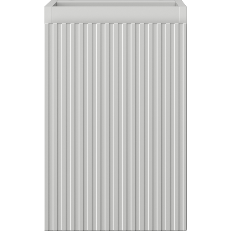 Mexen Rivel bathroom cabinet for washbasin 30 cm, 1 door, grooved, matte grey - 91A21-03047-1-BF62