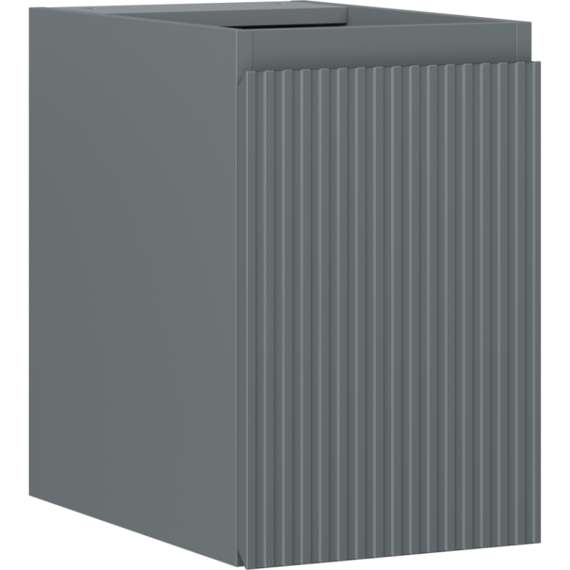 Mexen Rivel armadietto da bagno sotto lavabo 30 cm, 1 porta, scanalato, grafite opaco - 91A21-03047-1-BF66