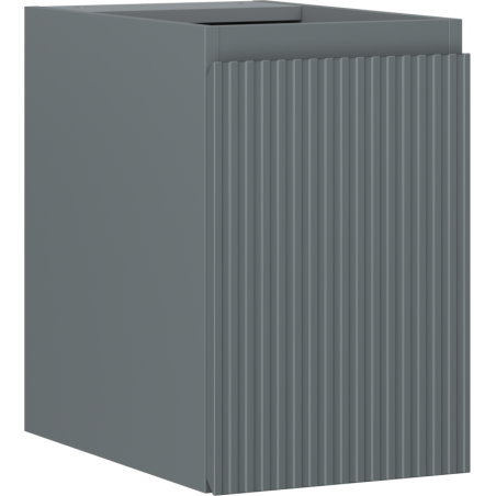 Mexen Rivel badkamerkastje onder de wastafel 30 cm, 1 deur, gegroefd, mat grafiet - 91A21-03047-1-BF66
