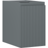 Mexen Rivel badkamerkastje onder wastafel 30 cm, 1 deur, geribbeld, mat grafiet - 91A21-03047-1-BF66
