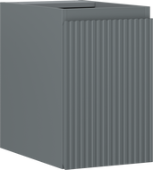 Mexen Rivel badkamerkastje onder de wastafel 30 cm, 1 deur, gegroefd, mat grafiet - 91A21-03047-1-BF66