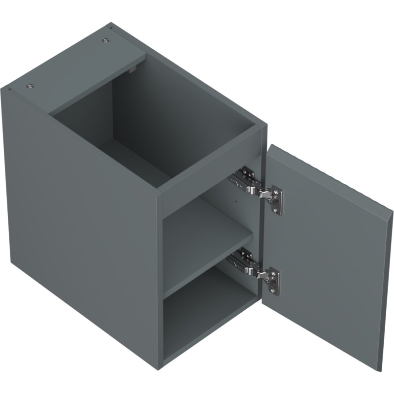 Mexen Rivel kupaonski ormarić ispod umivaonika 30 cm, 1 vrata, reljefni, grafit mat - 91A21-03047-1-BF66