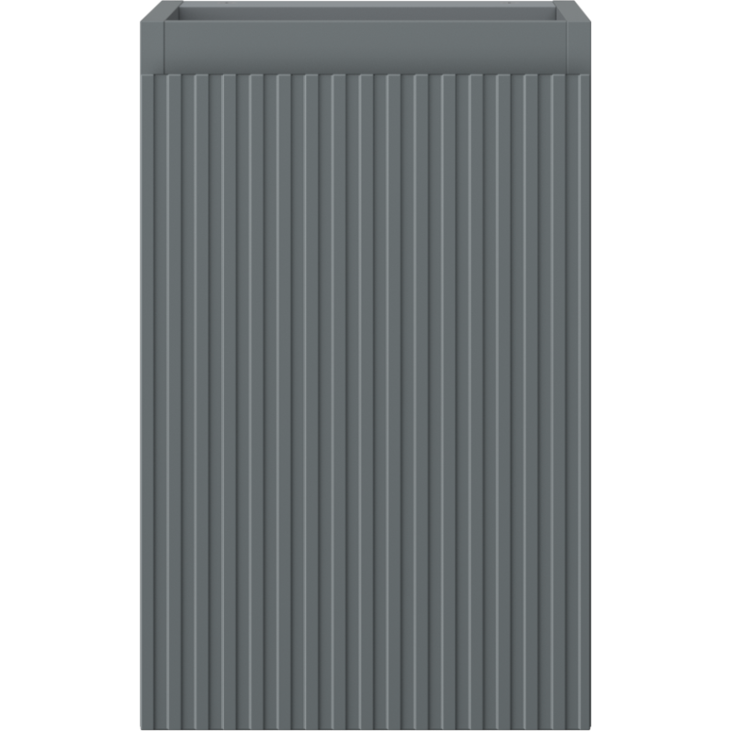 Mexen Rivel mueble de baño bajo lavabo de 30 cm, 1 puerta, ranurado, grafito mate - 91A21-03047-1-BF66