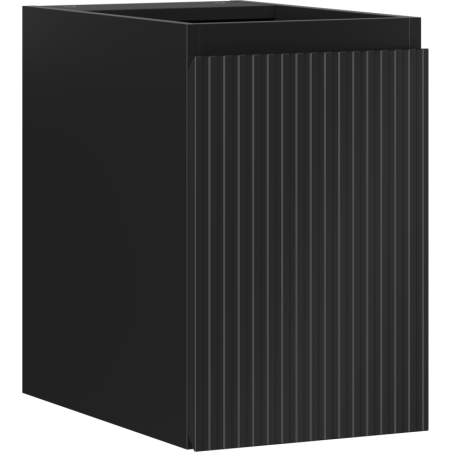 Mexen Rivel meuble de salle de bains sous-lavabo 30 cm, 1 porte, rainuré, noir mat - 91A21-03047-1-BF71